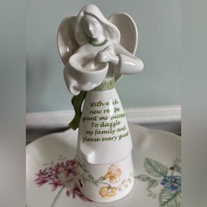 Lenox Butterfly Meadow "Grant Me Success"  Angel Bell Figurine